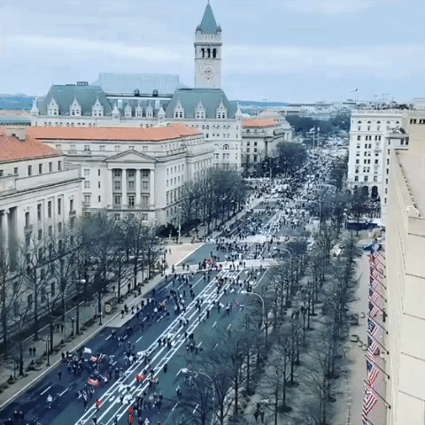Pro-Trump Protesters March to Capitol Building in Washington