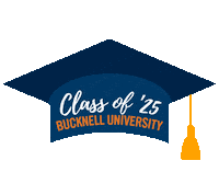 Celebration Hat Sticker by Bucknell University