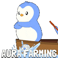 Penguin Boat Sticker by Pudgy Penguins