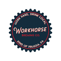 Brewery Kop Sticker by Workhorse Brewing Company