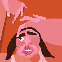 charlottekingstonlarson illustration pink woman face GIF