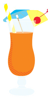 Party Summer Sticker
