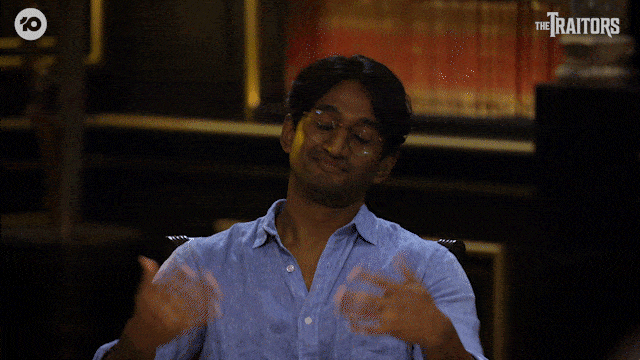 Okay GIF by The Traitors Australia