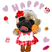 Happy Food Sticker