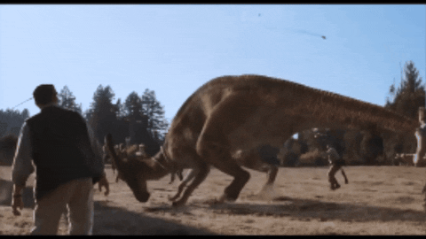 Pgr14art giphygifmaker jurassicpark parasaurolophus lostworld GIF