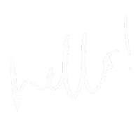 Minimalist Hello Sticker