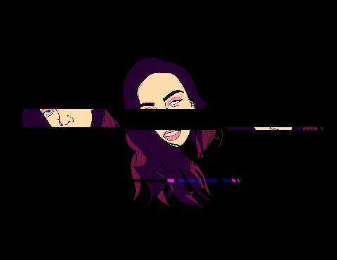 krystinariley giphygifmaker rylie glitch GIF