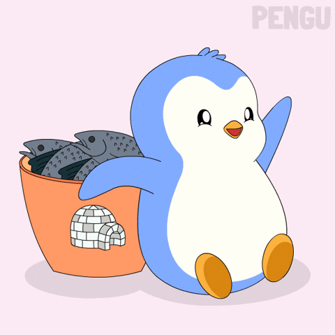 Wave Hello GIF by Pudgy Penguins