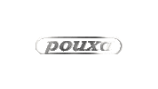 Pouxa logo x shiny silver Sticker