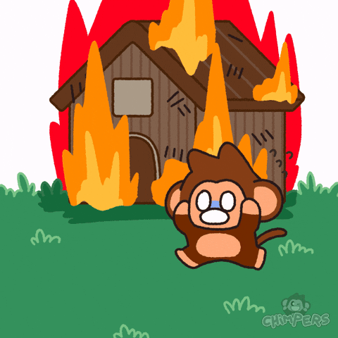Fire Help GIF by Chimpers