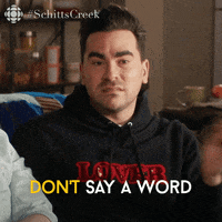 Schitts Creek Shut Up GIF by CBC