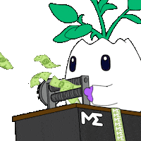 To The Moon Money Sticker by Magic Eden