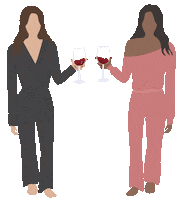 Friends Cheers Sticker by Sydne Summer