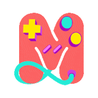 M Sticker by Puket