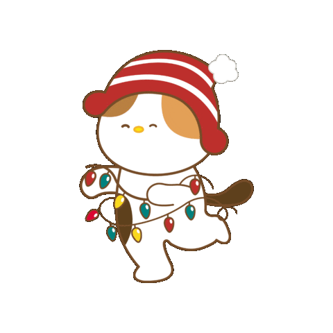 Cat Christmas Sticker by Miniso Canada