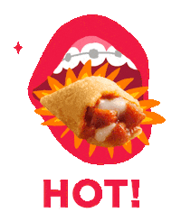 spicy pizza rolls Sticker by Totino's