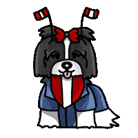 Dog Cartoon Sticker by TEHZETA