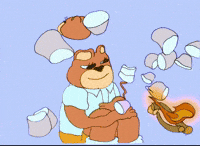 Bear Campfire GIF by Leah Putnam