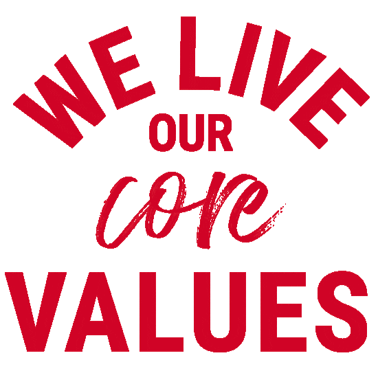 Core Values Sticker by McCarthy Building Companies, Inc.