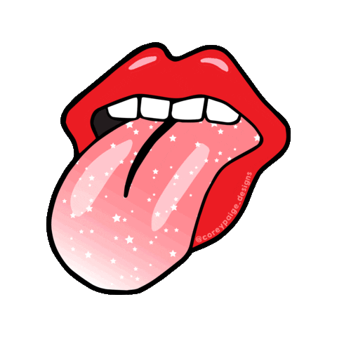 The Rolling Stones Smoking Sticker by COREY PAIGE DESIGNS