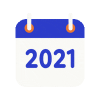 Happy New Year Calendar Sticker by Dani Liu