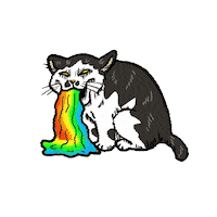Maru Throw Up Sticker
