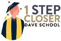 daveschool graduation class2023 dave graduation dave school Sticker