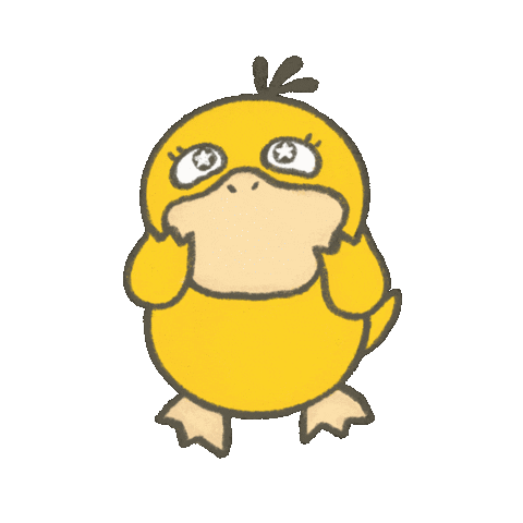wwingkee giphyupload excited pokemon duck Sticker