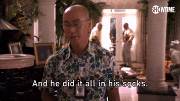 And He Did It All In His Socks