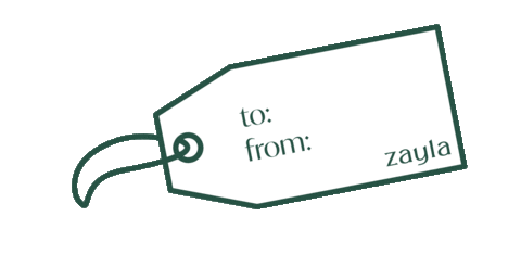 zaylanewyork giphyupload gold gift tag Sticker