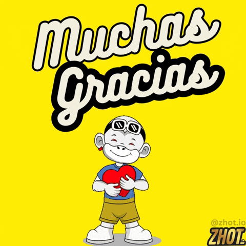 Muchas Gracias GIF by Zhot