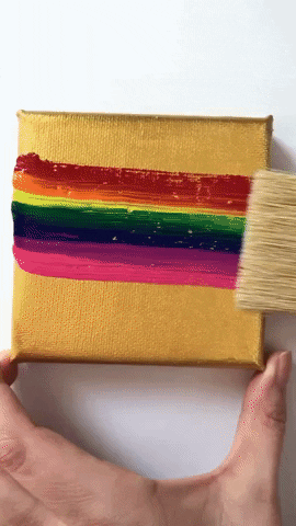 Mycolorfulsquares giphygifmaker rainbow paint regenboog GIF