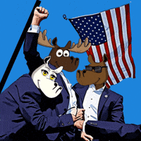 DoYouMoose fight usa america web3 GIF