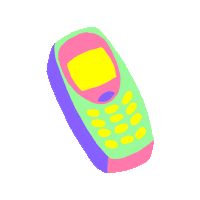 mobilstudio 90s cellphone nokia gsm Sticker