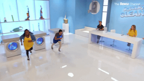Squeaky Clean GIF by The Roku Channel