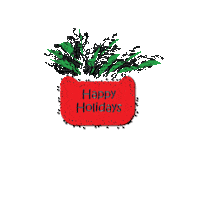samiartstudio merry christmas happy holidays happy christmas happy holiday Sticker