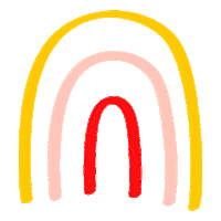 TachaEstudio design rainbow line diseno Sticker