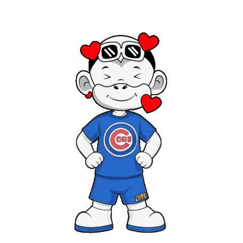 Loving Chicago Cubs Sticker by Zhot
