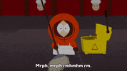 kenny mccormick cleaning GIF by South Park 