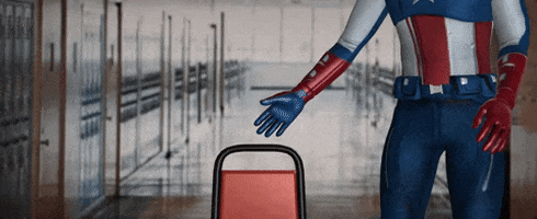 morphin giphyupload marvel avengers chair GIF