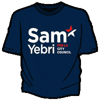 SamYebriForLACityCouncil los angeles shirt campaign political Sticker