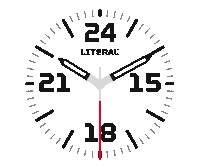 HouseofLiteral time watches index ticking Sticker