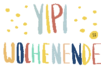 Weekend Bunt Sticker by Gelber Knopf