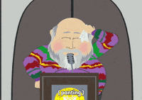 sweating rob reiner GIF by South Park 