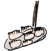 Chinese Food Chopsticks Sticker