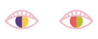 CaliforniaCollegeoftheArts eyes lashes blinking art school Sticker