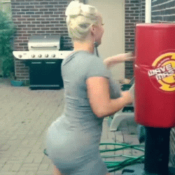 sexybbwsingles giphyupload workout twerk blonde GIF