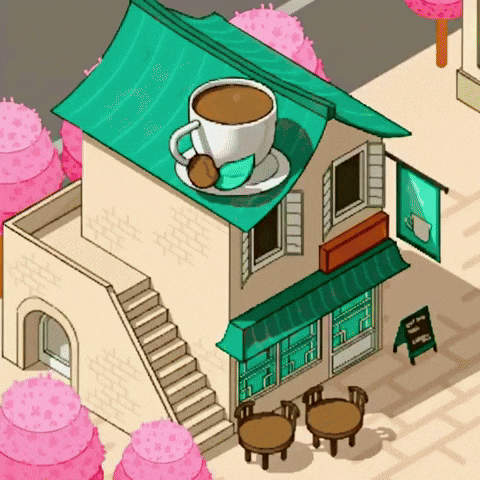 Good Morning Cafe GIF by Pizza Ninjas