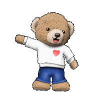 Happy Brown Bear Sticker