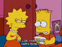 lisa simpson bart simpsonl GIF